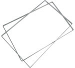 cadre à entremets inox pour charlotte 57.5x38.5x1.5 cm