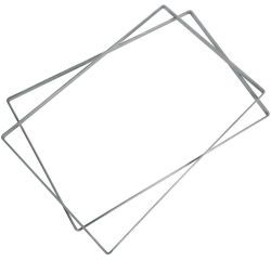 cadre à entremets inox pour charlotte 57.5x38.5x1.5 cm