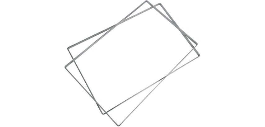 cadre à entremets inox pour charlotte 57.5x38.5x1.5 cm