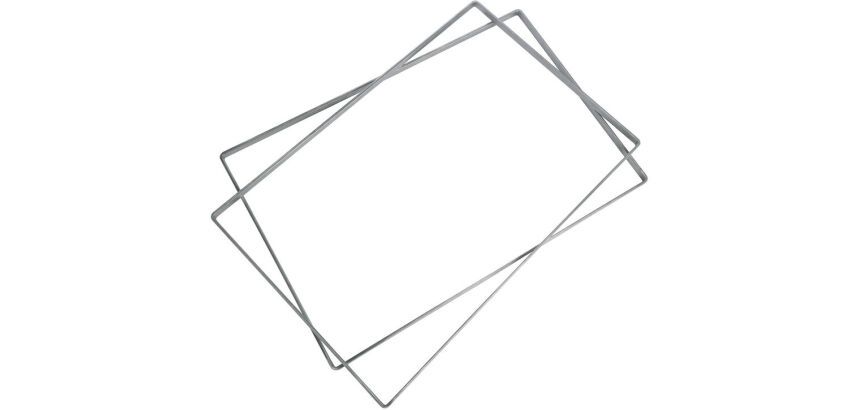 cadre à entremets inox pour charlotte 57.5x38.5x1.5 cm