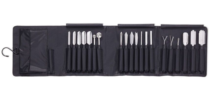 set de 20 outils à sculpter inox