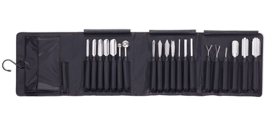 set de 20 outils à sculpter inox