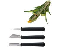 set de 3 outils à sculpter inox