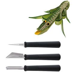 set de 3 outils à sculpter inox