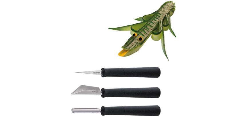 set de 3 outils à sculpter inox