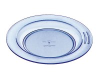 assiette demi-creuse en copolyester Ø 23 cm bleu
