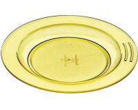 assiette demi-creuse en copolyester Ø 23 cm jaune