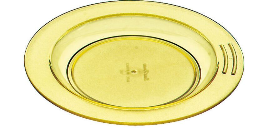 assiette demi-creuse en copolyester Ø 23 cm jaune