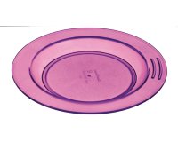 assiette demi-creuse en copolyester Ø 18 cm cassis