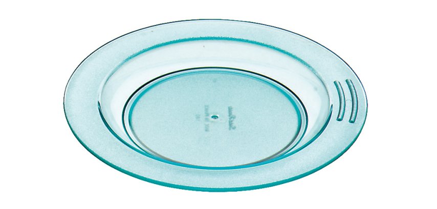 assiette demi-creuse en copolyester Ø 23 cm vert