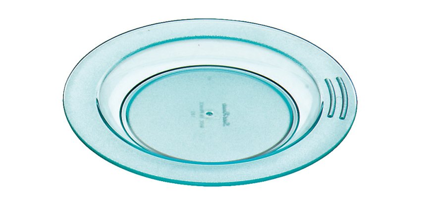 assiette demi-creuse en copolyester Ø 23 cm vert