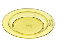 assiette demi-creuse en copolyester Ø 18 cm jaune