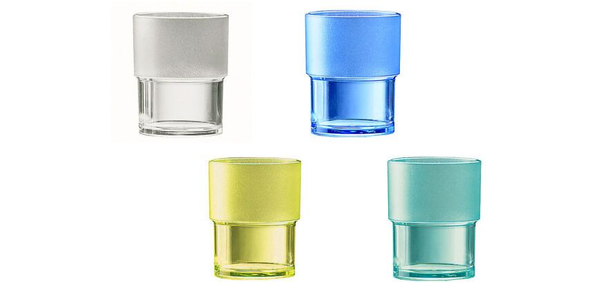 gobelet empilable en copolyester bleu 20 cl