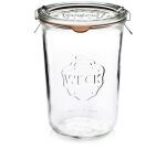 Weck bocal avec couvercle et joint 85 cl ø 10 cm h 14,7 cm