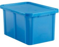 bacs de couleur pour HACCP avec couvercle 600x400 hauteur 23 cm 35 bleu