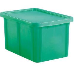 bacs de couleur pour HACCP avec couvercle 600x400 hauteur 23 cm 35 vert