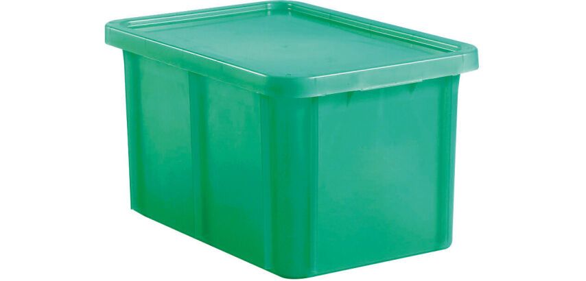 bacs de couleur pour HACCP avec couvercle 600x400 hauteur 23 cm 35 vert
