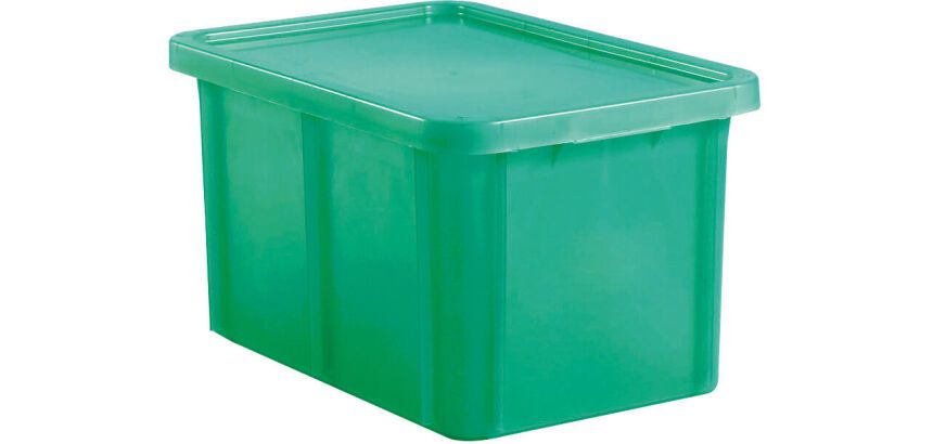 bacs de couleur pour HACCP avec couvercle 600x400 hauteur 23 cm 35 vert
