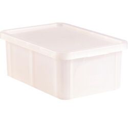 bacs de couleur pour HACCP avec couvercle 600x400 hauteur 23 cm 35 blanc
