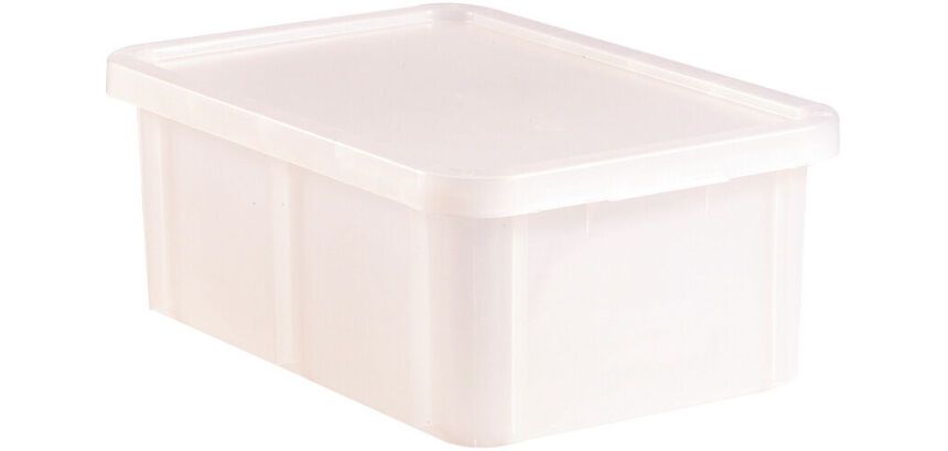 bacs de couleur pour HACCP avec couvercle 600x400 hauteur 23 cm 35 blanc