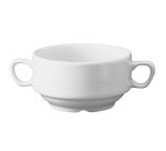 bol à consommé 2 anses, 40 cl en porcelaine blanche