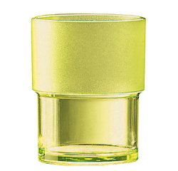 gobelet empilable en copolyester jaune 16 cl
