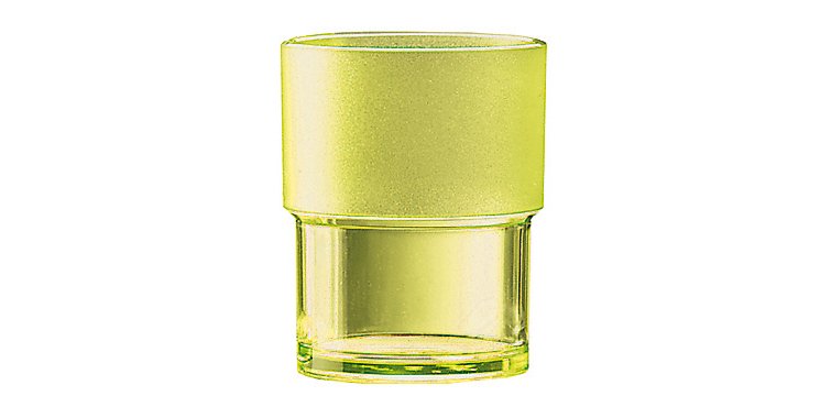 gobelet empilable en copolyester jaune 16 cl