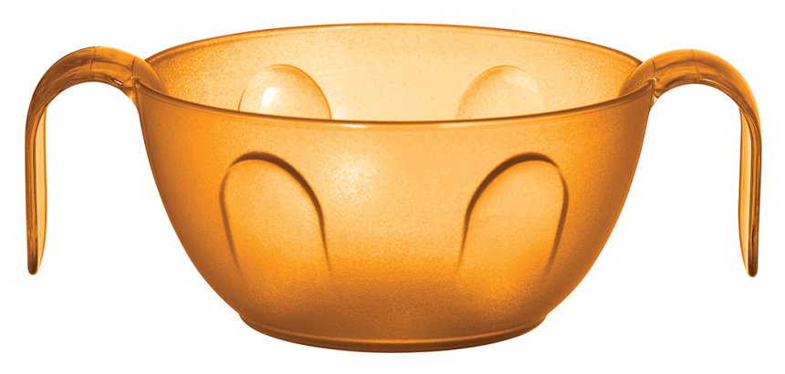 bol avec poignées doubles ergonomiques orange