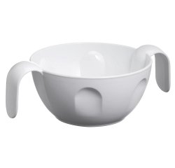 bol avec poignées doubles ergonomiques blanc