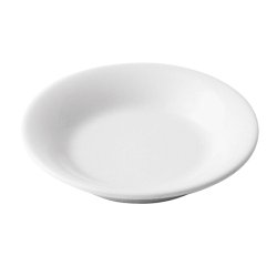 assiette en mélamine Ø 12 cm blanche