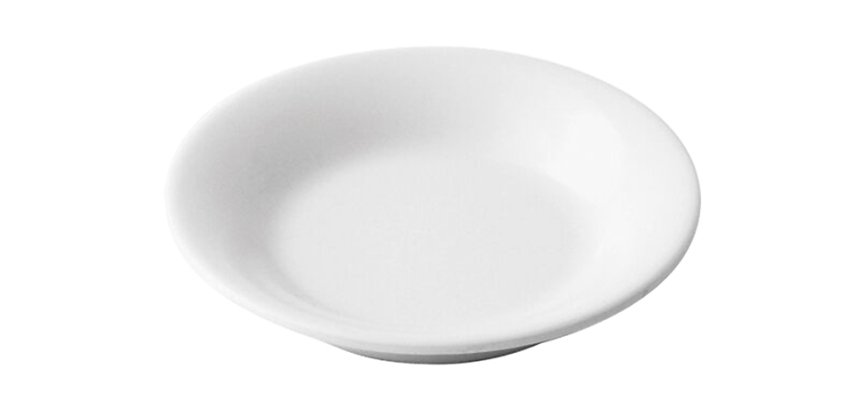 assiette en mélamine Ø 12 cm blanche