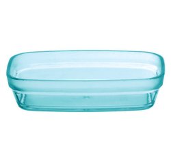ravier rectangulaire en copolyester. 14,7 x 9,7 cm vert