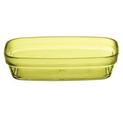 ravier rectangulaire en copolyester. 14,7 x 9,7 cm jaune
