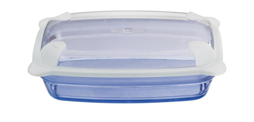 ravier rectangulaire en copolyester. 14,7 x 9,7 cm bleu