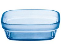 ravier carré en copolyester  9,7 x 9,7 cm bleu
