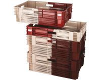 bac gerbable emboîtable ajouré brun et beige 600x400 hauteur 18,7 cm 35