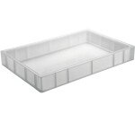bac gerbable plein blanc 600x400 hauteur 12 cm 23.9 l