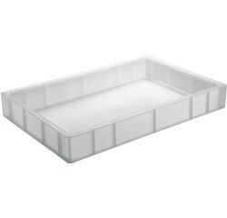 bac gerbable plein blanc 600x400 hauteur 12 cm 23.9 l