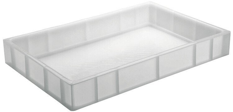 bac gerbable plein blanc 600x400 hauteur 12 cm 23.9 l