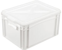 bac gerbable plein blanc 400x300 polyéthylène hauteur 12 cm 11,25 l