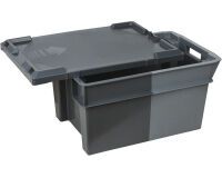 bac aller-retour gerbable emboîtable plein bicolore 600x400 hauteur 30 cm 50L