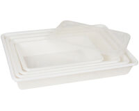 bac rectangulaire plat PEHD 43.5x28.5x8 cm