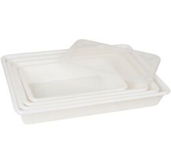 bac rectangulaire plat PEHD 43.5x28.5x8 cm