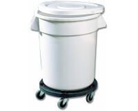 Brute® couvercle pour conteneur rond blanc