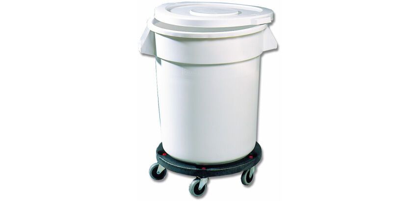 Brute® couvercle pour conteneur rond blanc