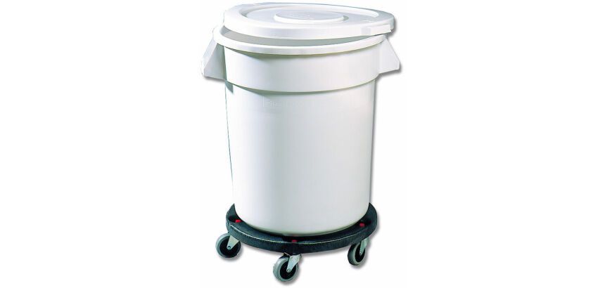Brute® couvercle pour conteneur rond blanc