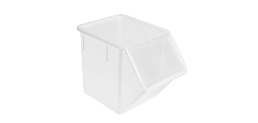 bac à ingrédients avec couvercle transparent - 40 L