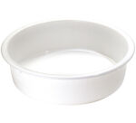 bac à pâtons rond PEHD blanc pour conservation ou fermentation 14 L