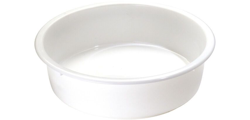 bac à pâtons rond PEHD blanc pour conservation ou fermentation 14 L