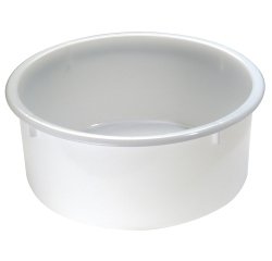 bac à pâtons rond PEHD blanc pour conservation ou fermentation 24 L